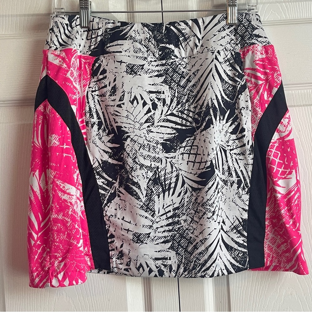 Tail Women’s Activewear Multicolored Tropical Print Golf Skort Skirt Size Medium